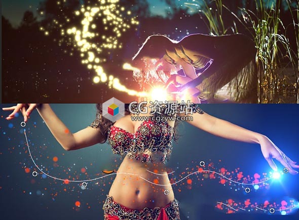 FCPX插件：绚丽唯美粒子路径跟踪设置特效 PIXEL FILM STUDIOS – PROTRAILS 2