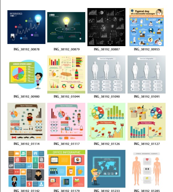 100 种数据图形MG动画制作素材库 100 Premium Infographics V2 from Ingimage-图片1