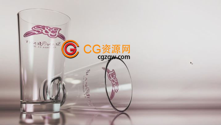 Cinema 4D制作漂亮玻璃酒杯带透明纹理贴图建模教程