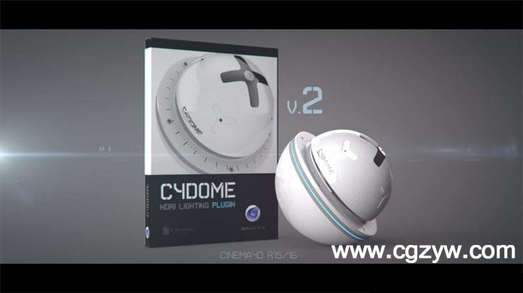 C4D HDRI灯光插件预设 Renderking C4Dome v2.0  R13-R16