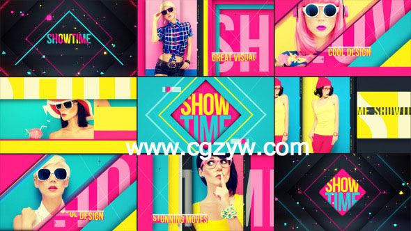 VideoHive 时尚多彩展示AE模板