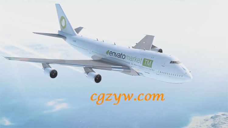 飞机飞行动画AE模板 Your Airlines