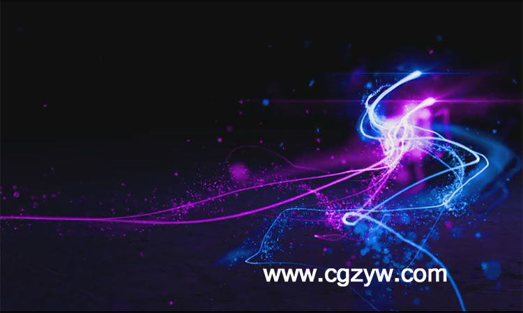 粒子光线飞舞穿梭Logo展示 VideoHive Particle Light Logo