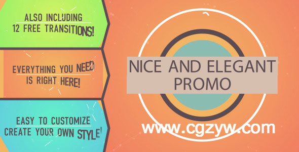 AE模板-漂亮的品牌促销MG动画 Nice and Elegant Promo