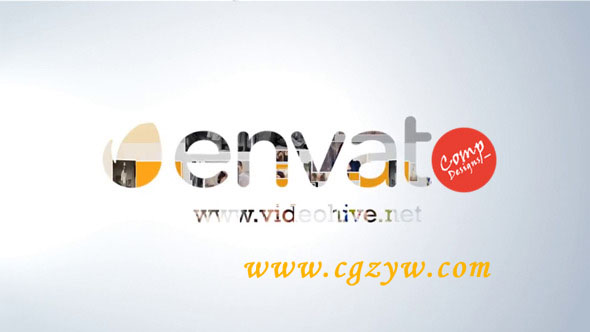 AE模板-众多图片快速汇聚logo演绎动画 Quick Photo Ident