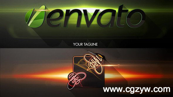 AE模板-多层叠加标志动画展示模板Design Agency Infographics