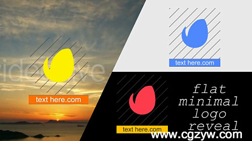 AE模板-小标志logo演绎动画Fashion In Motion