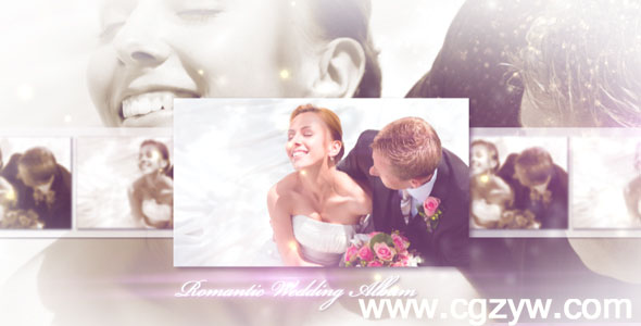 AE模板-优雅浪漫婚礼婚礼电子相册模板Romantic Wedding – Elegant Album