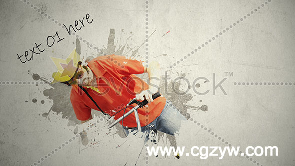 AE模板-泼墨飞溅动画 splatter gallery