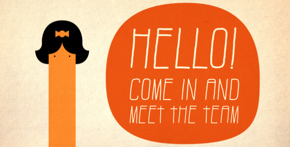 AE模板-卡通类型文字标题模板Meet The Team