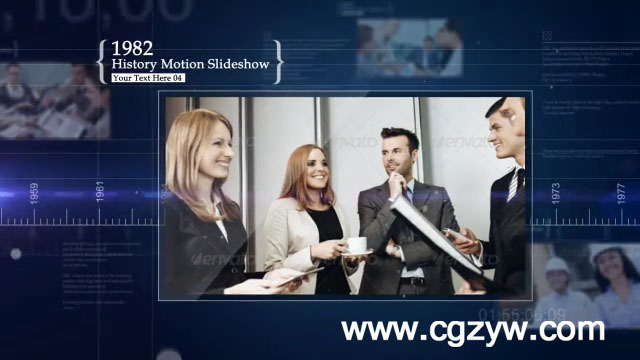 AE模板-高档大气公司企业时间线或历史回顾介绍展示模板