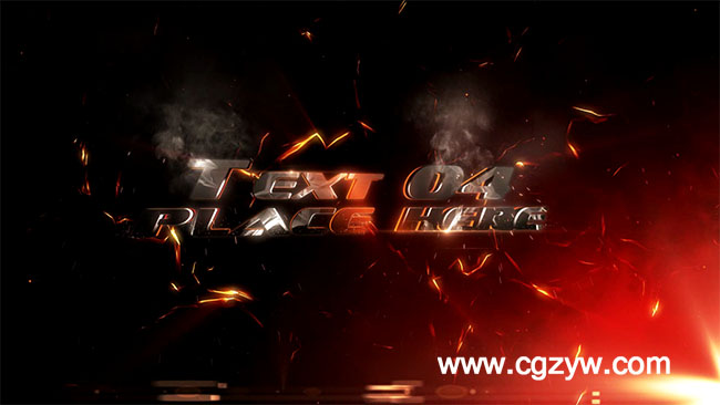 AE模板-震撼大气文字特效展示The Anvil