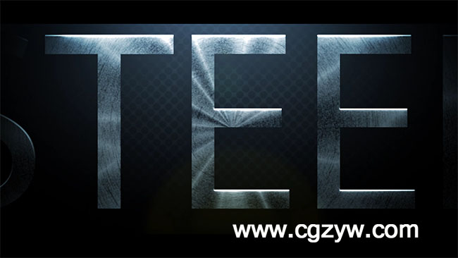 AE模板-金属文字logo演绎Steel_Logo