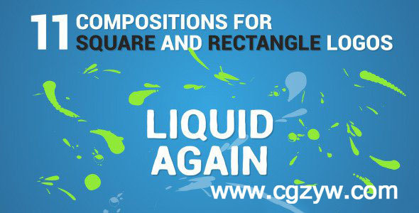 AE模板-液体喷溅logo演绎动画videohive-8643495-liquid-logo-reveal-again