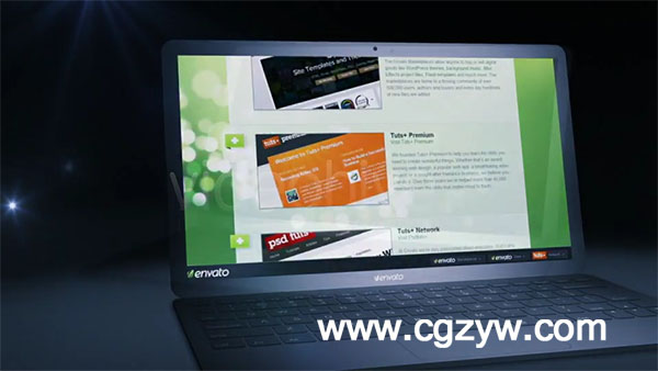 AE模板-笔记本商品照片展示 Notebook Display