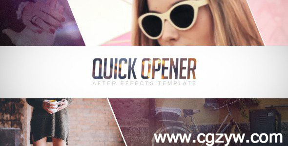 AE模板-时尚栏目包装展示 Quick Opener