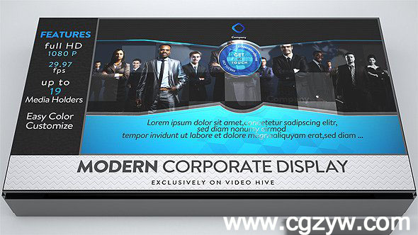 AE模板-现代公司企业展示Modern Corporate Display