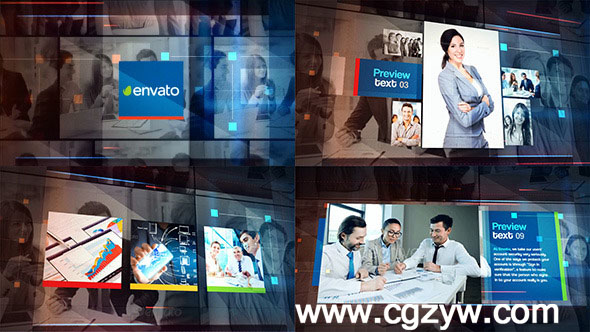 AE模板-企业公司宣传包装展示corporate-promo-slideshow