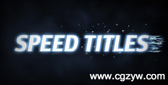AE模板-动感文字标题展示 Speed Titles
