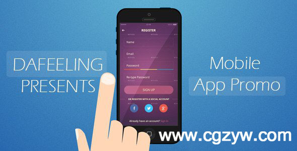 AE模板-手机APP促销展示Mobile App Promo
