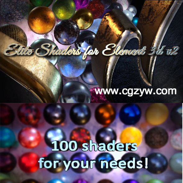 AE E3D V2材质预设包金属质感科幻纹理贴图材质包 WinMac