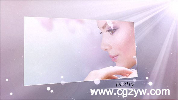 AE模板-漂亮背景粒子照片展示 VideoHive Fly Gallery