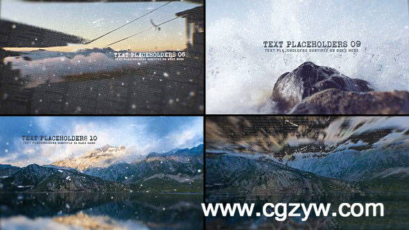 AE模板-大气图片展示智能分层立体动画标签开场源文件工程