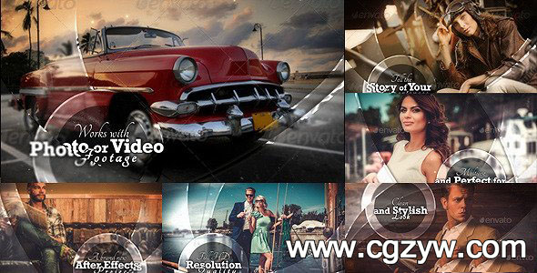 AE模板-优雅艺术图片展示Elegant Art Slide Show