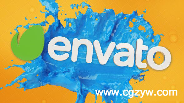 AE模板-时尚液体飞溅文字展示 VideoHive Liquid Splash Titles