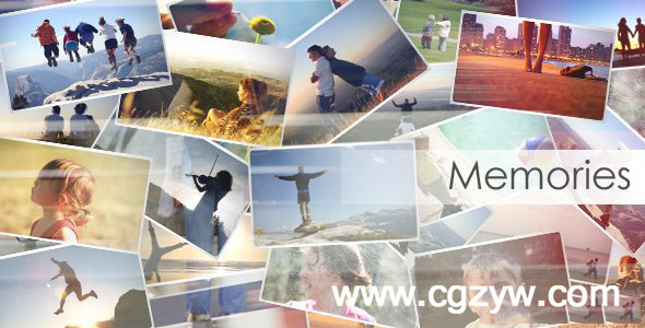 AE模板-回忆相册照片展示 VideoHive Memories