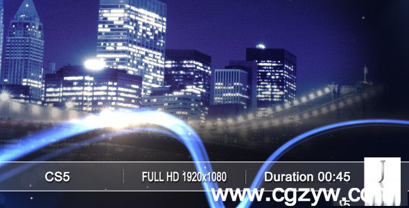 AE模板 城市标志性建筑介绍幻灯片特效转场