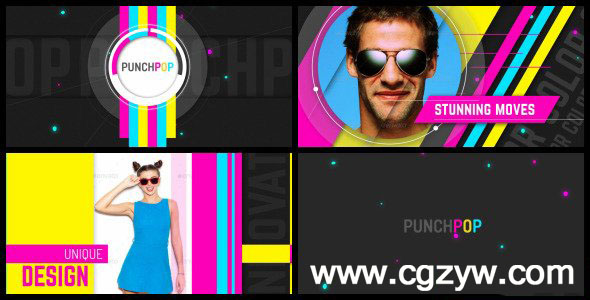 AE模板 MG可爱卡通电子相册幻灯片特效转场