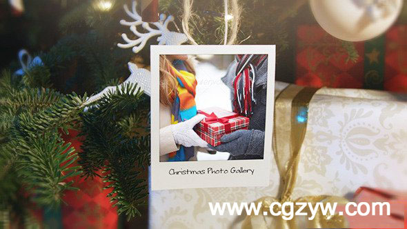 AE模板-圣诞节和新年相册画廊家庭幻灯片企业展示Christmas and New Year Photo