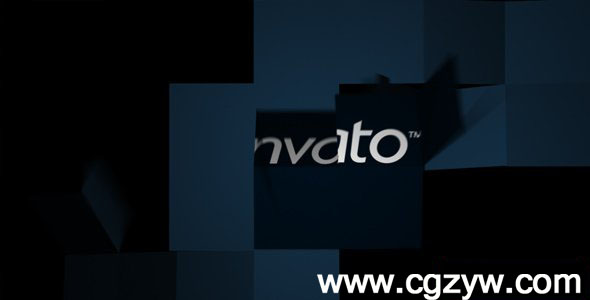 AE模板 折叠LOGO标志电影节目开场片头展示