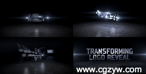 AE模板-电影节目开场片头logo演绎标志翻转展示Transforming Logo Reveal