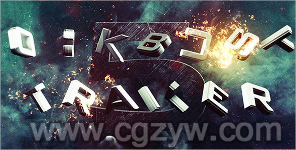 AE模板-3D震撼大气神秘高端游戏宣传图片字幕展示工程源文件