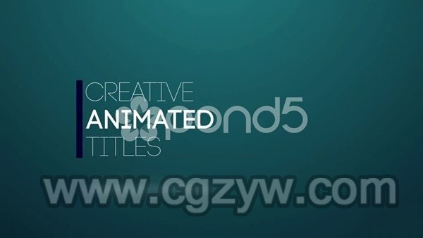 AE模板-简洁文字标题字幕展示 title-animation