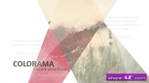 AE模板 复古唯美图片拼接幻灯片图文展示