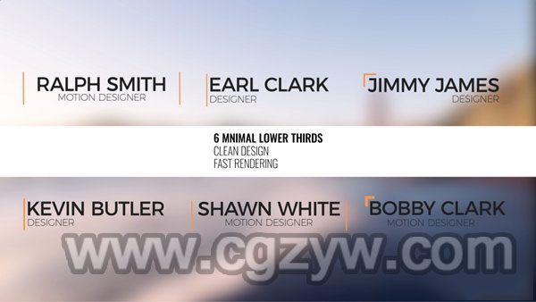 AE模板-简洁文字字幕标题展示6_Minimal_Lower_Thirds