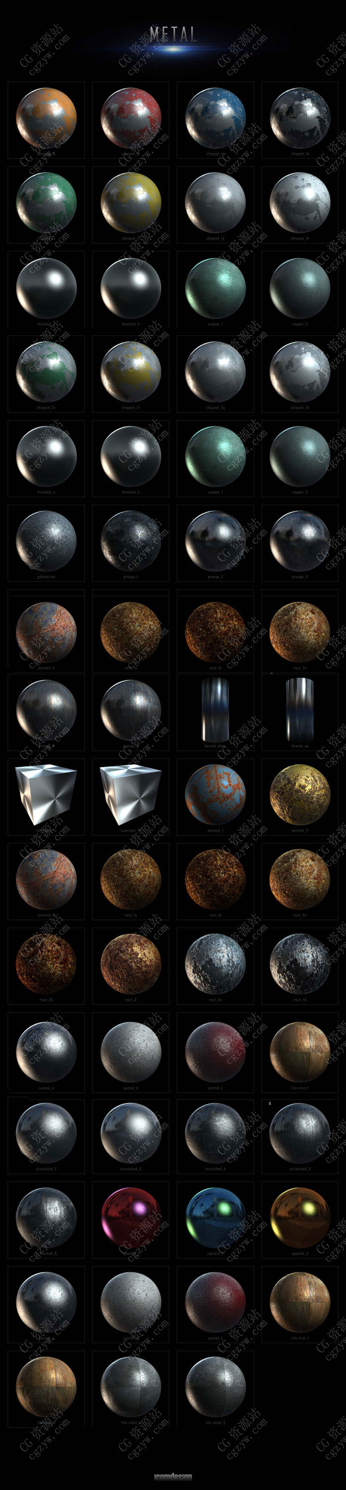 600组E3D纹理贴图材质预设合集 Element 3D – Urban DecayWinMac-图片2