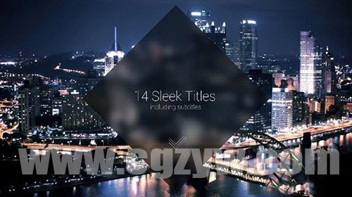 AE模板-炫酷菱形滑动切割特效幻灯片展示Expose Modern Slideshow