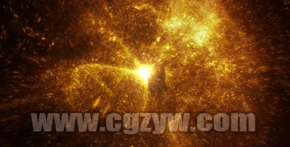 AE模板-震撼大气粒子汇聚冲击Logo文字展示 免费下载