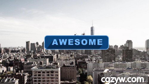 AE模板-简洁文字字幕标题信息展示 免费下载