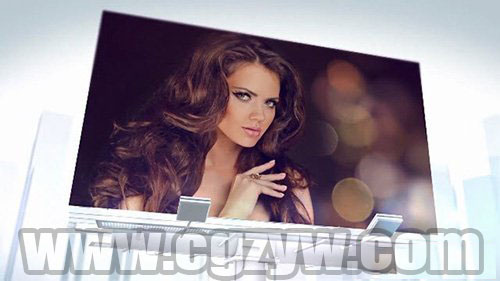 AE模板 公路招牌广告牌华丽大气翻转片头展示