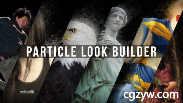 AE模板-Particular图片破碎粒子飘散特效工具包 粒子烟雾效果 免费下载