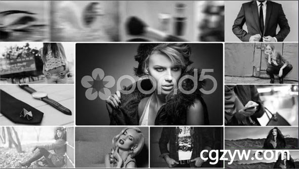 AE模板 现代时尚切割分屏方块幻灯片展示 免费下载