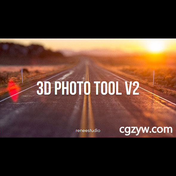 AE模板-图片照片转3D动态化透视动画展示V2 3d-photo-tool