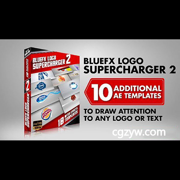 AE模板-10款炫酷动态企业公司MVLogo展示合集包-2 Logo Supercharge