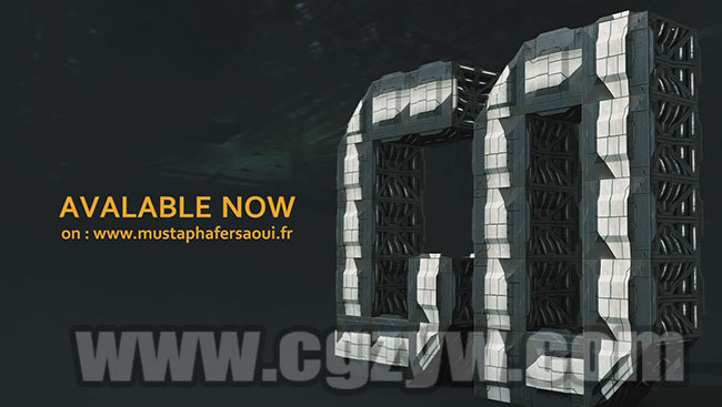 C4D插件-文字折叠变形动画 Mustapha Fersaoui Folding Title GeneratorR12-R17含教程