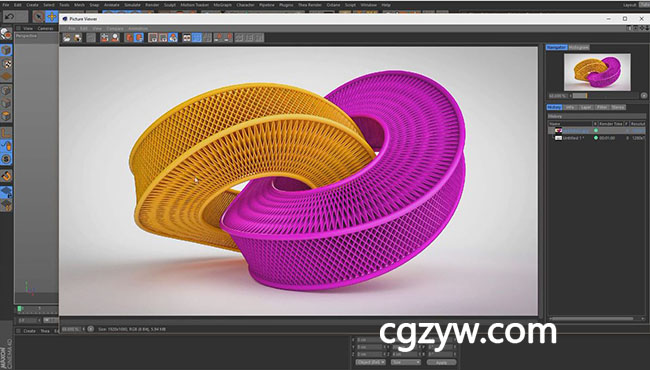 汽车空气过滤器C4D建模教程 Cinema 4D Air Filter Modeling Tutorial